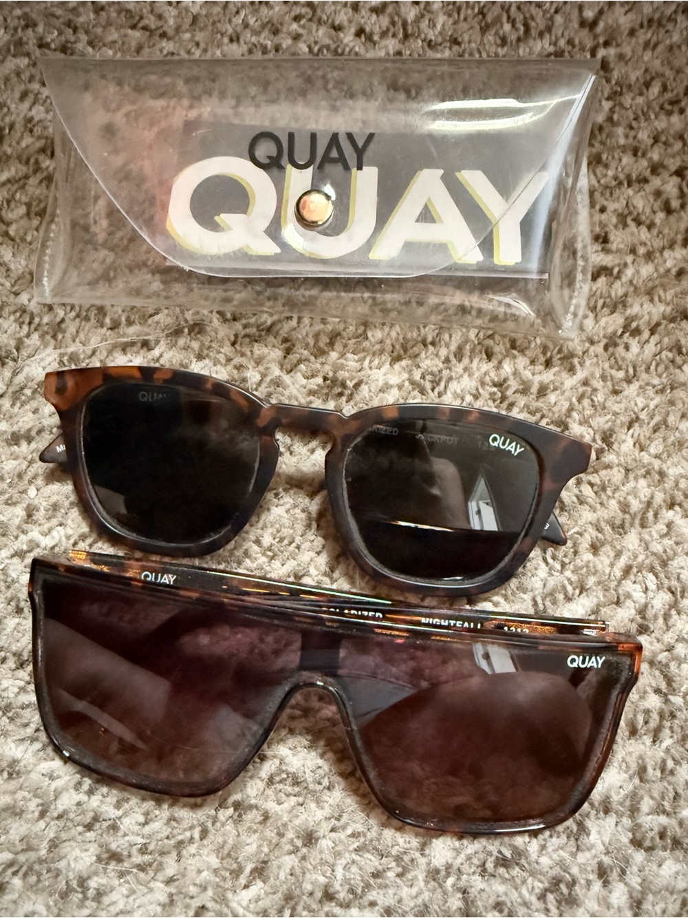 Quay Sunglasses Duo in Tortoiseshell